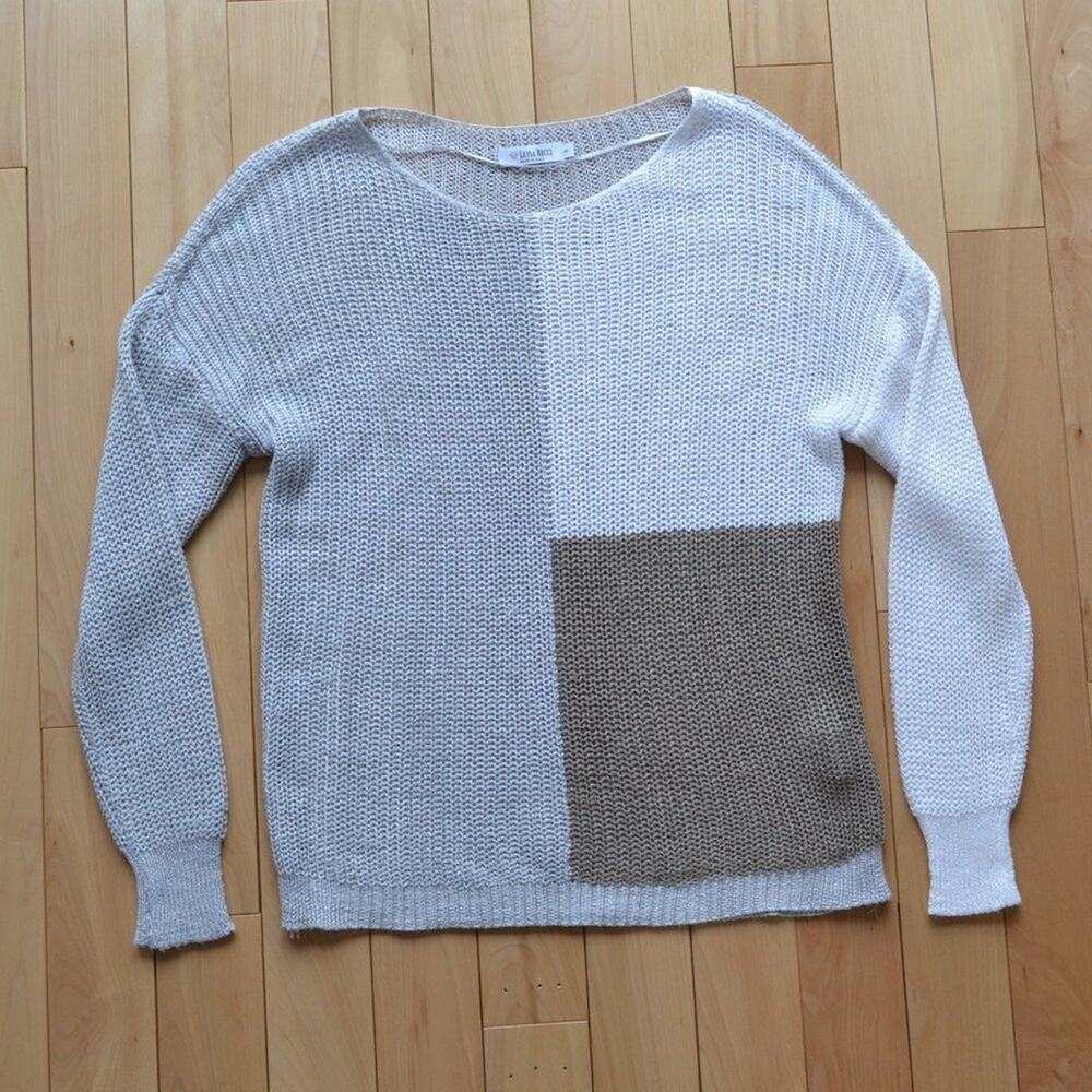 Luisa Ricci Color Block Sweater Size Small